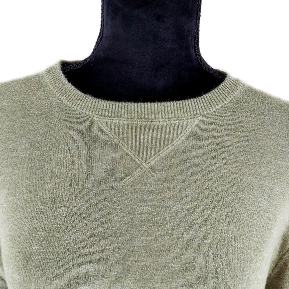 J. Crew Womens M Army Green 100% Cotton Long Sleeve Top - Picture 2 of 7